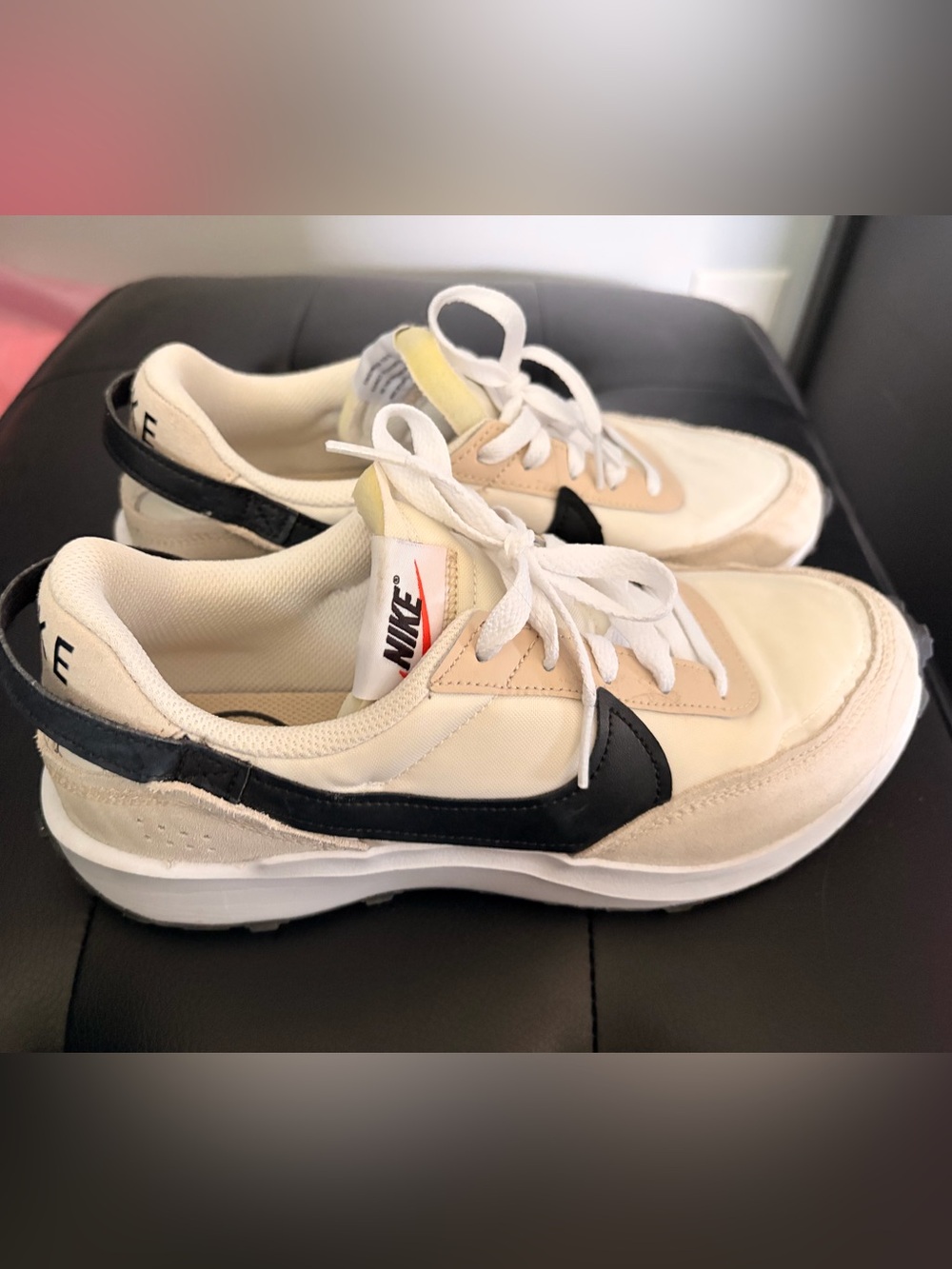 Nike Cream, Black & Beige Low-Top Sneakers